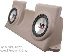 MTX ThunderForm F150R04G24A-T45 Gray F-150 Reg Cab Amp/Subs/Box