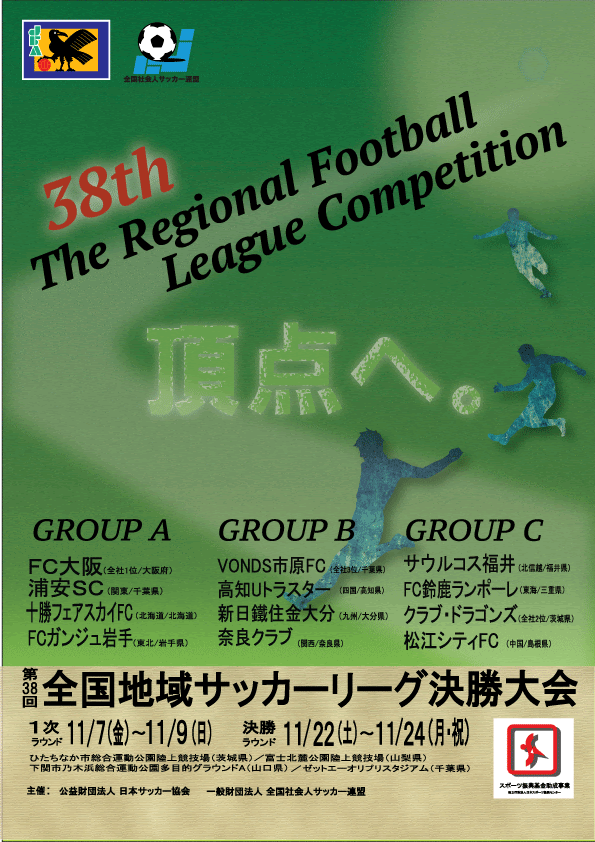 第38回全国地域サッカーリーグ決勝大会 プログラム販売について 全国社会人サッカー連盟