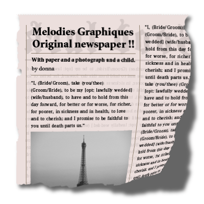 Melodies Graphiques 英字新聞風