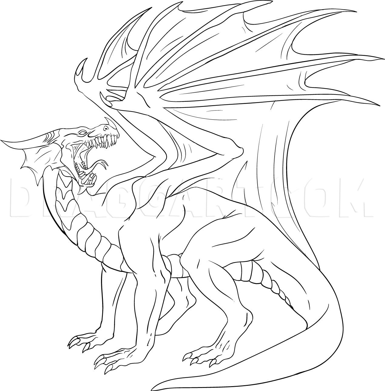 Dragon Drawings Easy Images & Pictures - Becuo