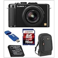 Panasonic LUMIX DMC-LX7 + LowePro Case + Battery + 16GB Deluxe Kit