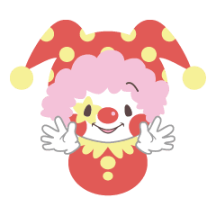 ピエロサーカス Lineスタンプ くろかわえいこ