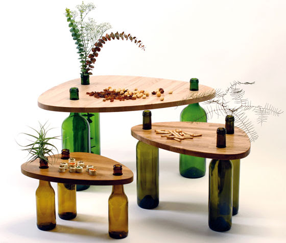 Divinus: Creative Wine Bottle Recycle Furniture by Tati Guimaraes ...