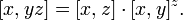 [x, y z] = [x, z]\cdot [x, y]^z.