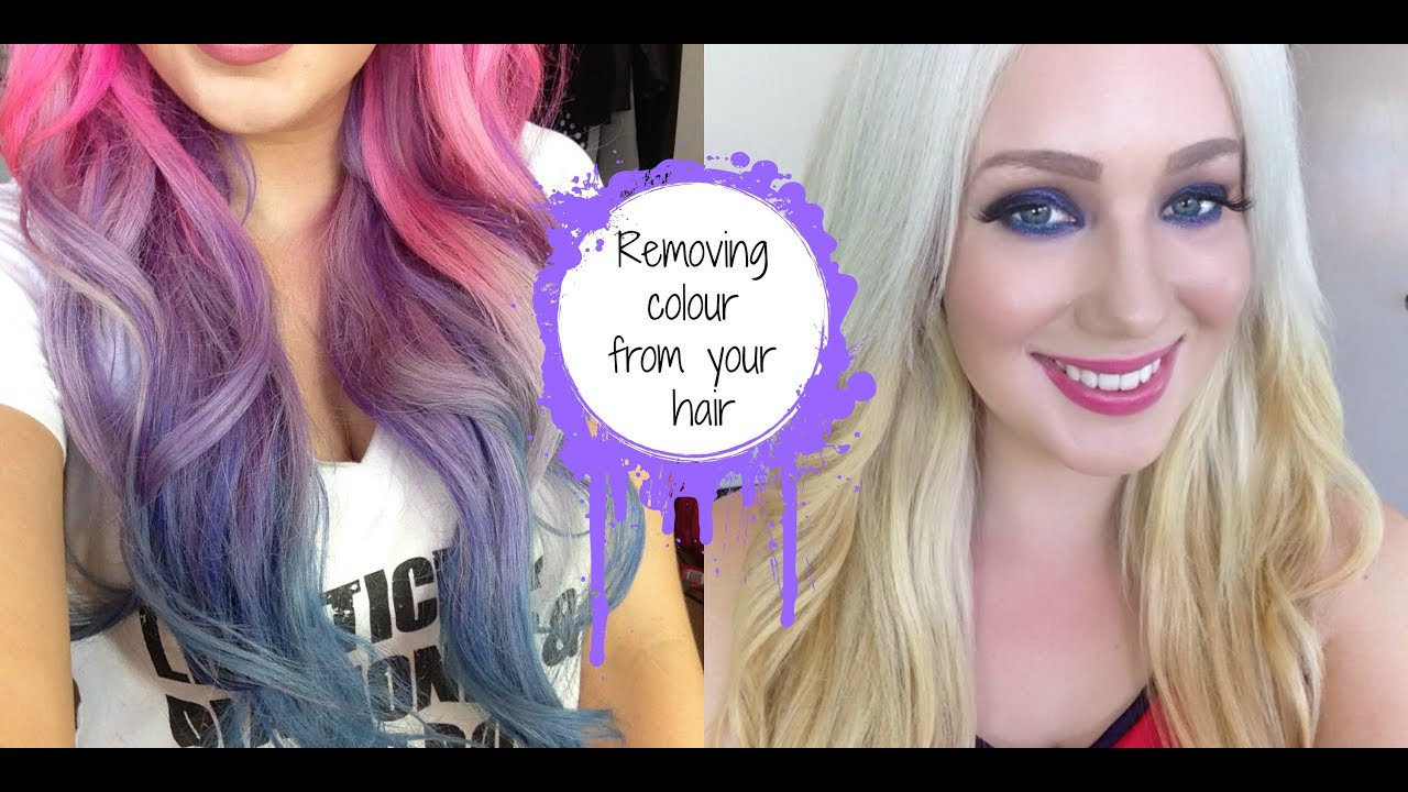 how to remove hair color from skin