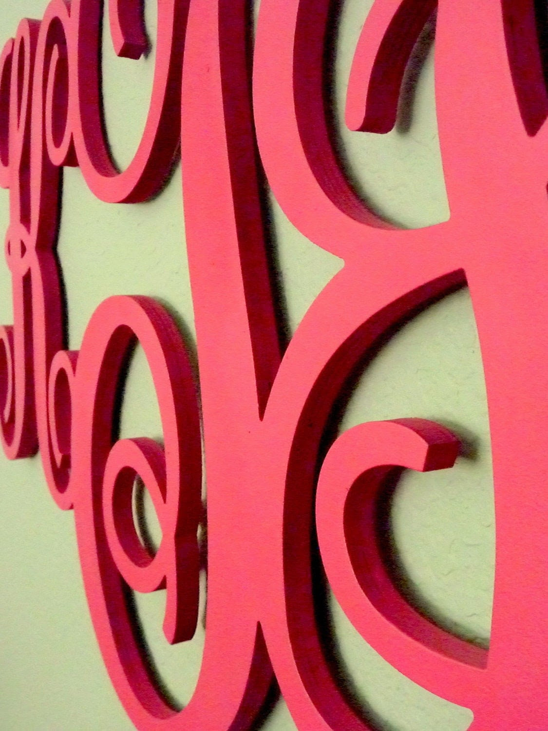 UNFINISHED 18 Wood Monogram Custom Wall Decor by PinwheelFair