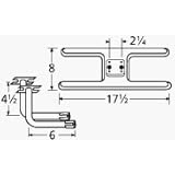Music City Metals 10902-75702 Stainless Steel Burner Replacement for Select Arkla and Charmglow Gas Grill Models
