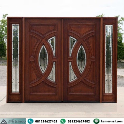 harga pintu kayu satu set