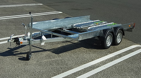 車載トレーラー 積車トレーラー 車を積むトレーラー Sunrocky 福伸工業