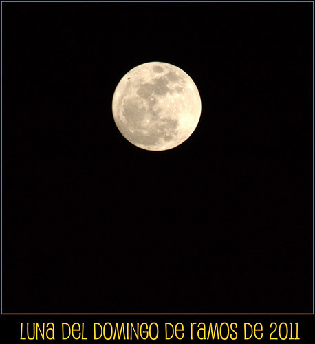 Luna del Domingo de Ramos del 2011