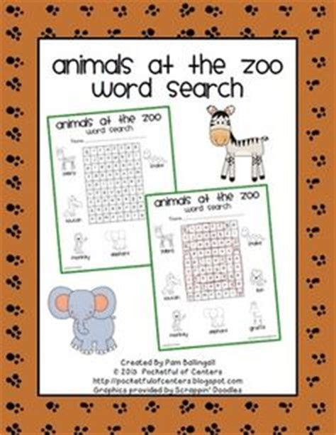 Print, save as a pdf or word doc. 1000 images about zoo unit on pinterest word search zoos and zoo