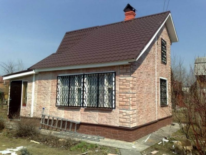 Wykończenie domku na zewnątrz