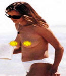 Uma Thurman lathered up