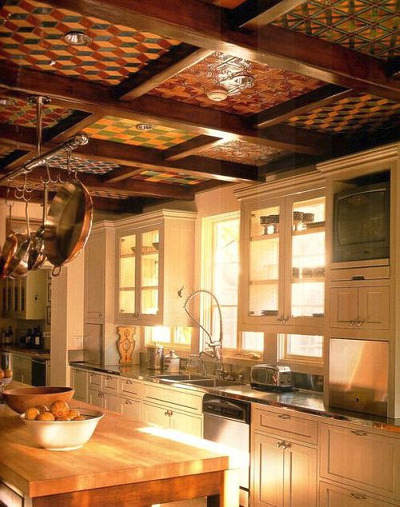 Tile Ceiling Kitchen | Atticmag | Kitchens, Bathrooms, Interior Design