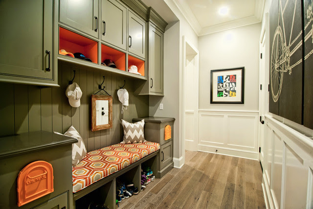 Breezy Brentwood - traditional - hall - los angeles - by Jill 