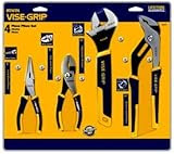 Irwin Industrial Tools 2078705 Long Nose, Slip Joint, Adjustable Wrench and Groove Joint ProPliers Set, 4-Piece