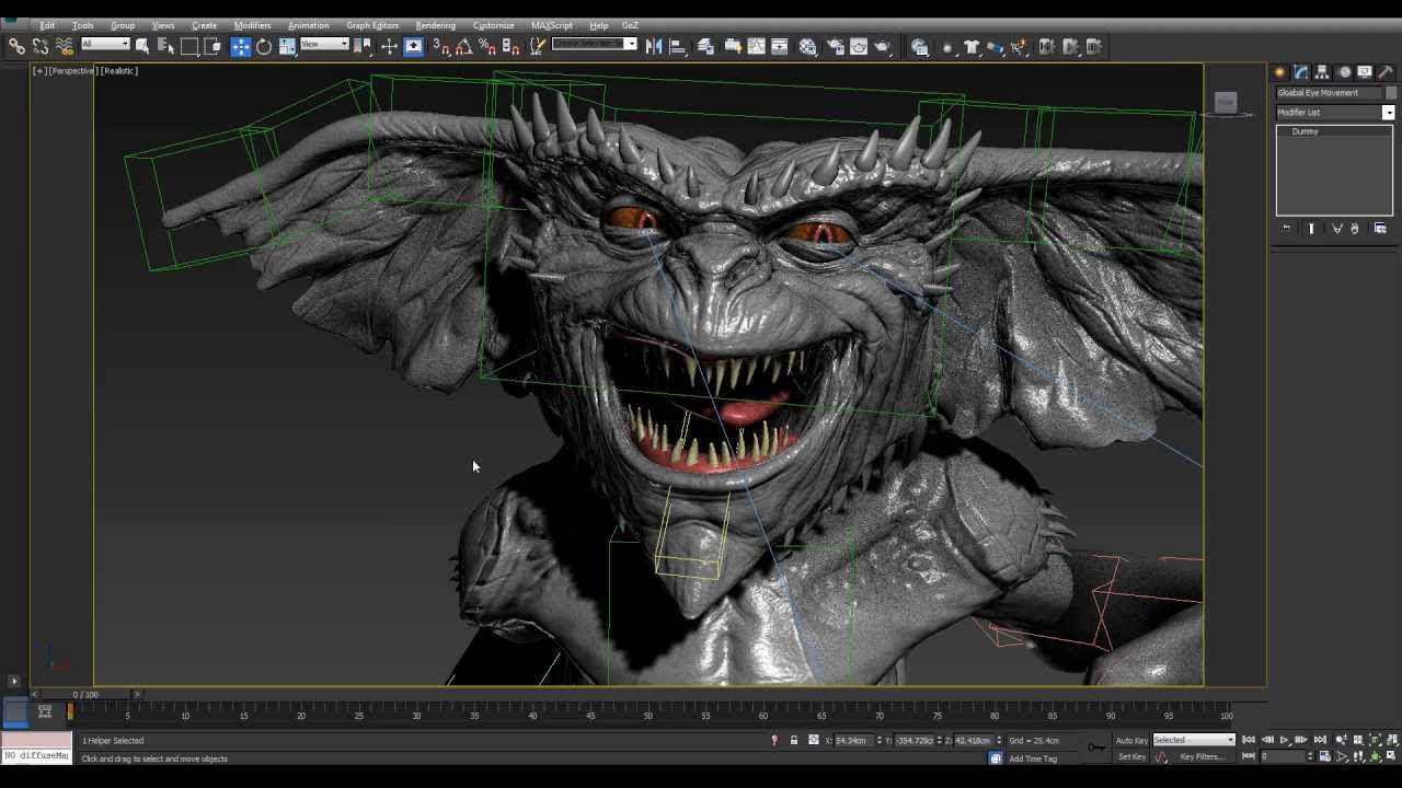 Gremlin 3D Model Full Rig Test 3ds MAX YouTube Gremlin 3D Model Full Rig Test 3ds MAX YouTube