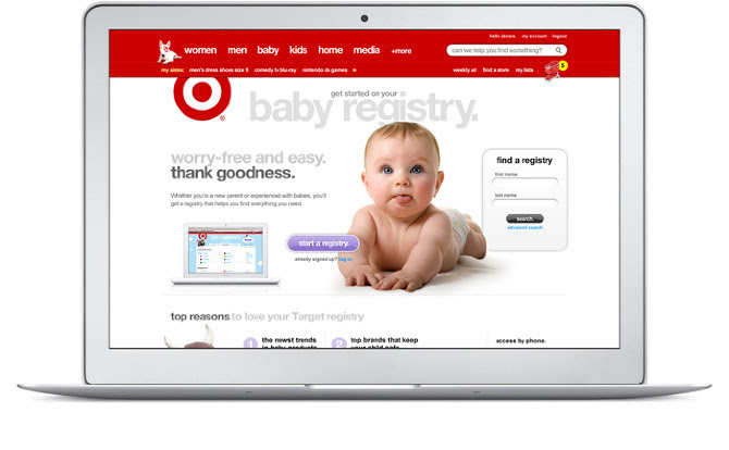 Target Registry Gift registry. target