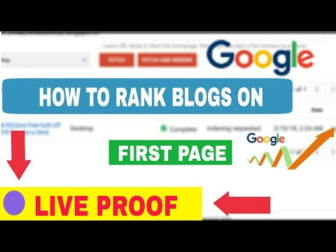 How to create blog on blogger and how to rank blog on google 2018 [ Only 1 week ] fully explained