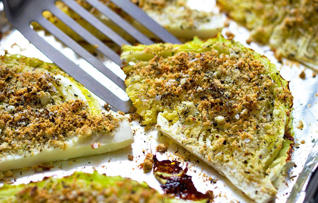 Roasted Garlic Parmesan Cabbage Wedges Recipe — Eatwell101