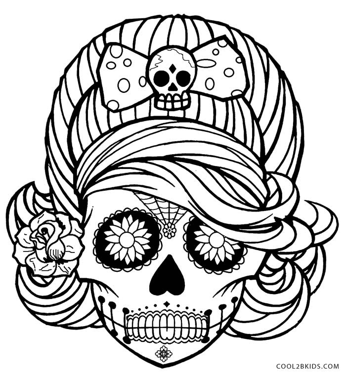 Printable Skulls Coloring Pages For Kids Cool2bkids Effy Moom Free Coloring Picture wallpaper give a chance to color on the wall without getting in trouble! Fill the walls of your home or office with stress-relieving [effymoom.blogspot.com]