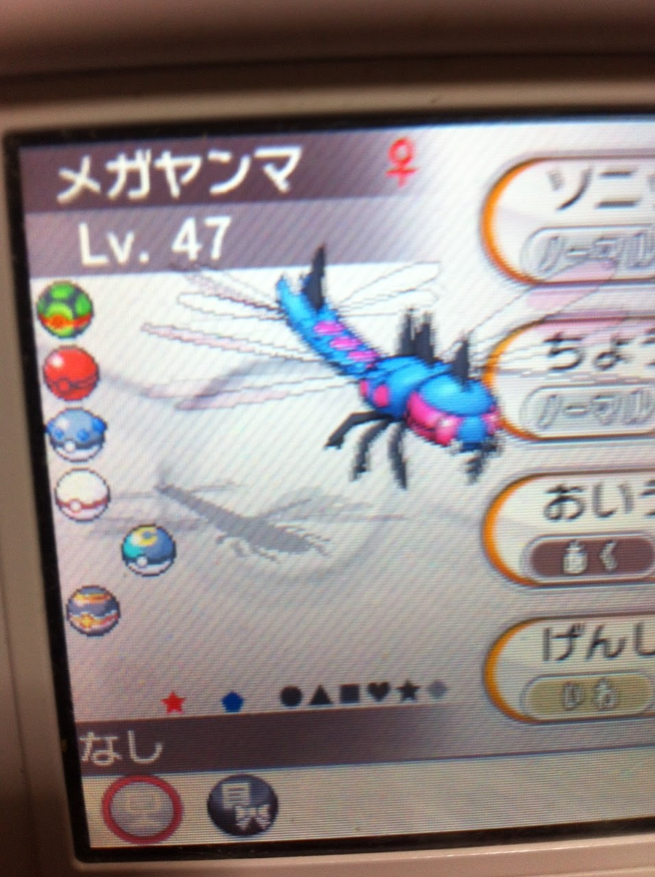 色違いに釘付け メガヤンマ Xy Mhx