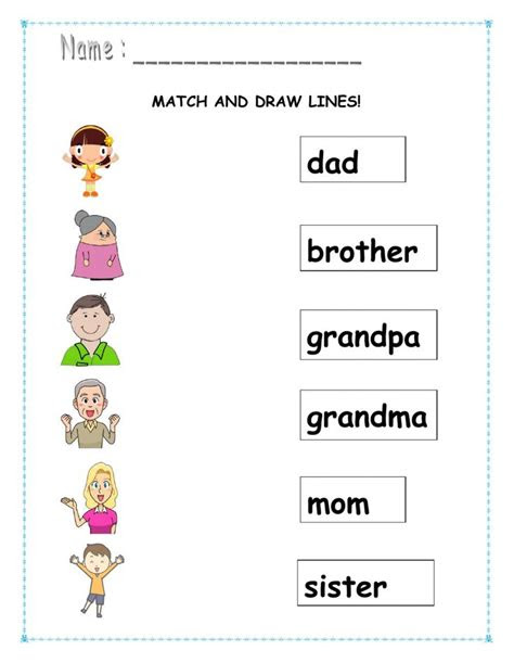  my family online worksheet for kindergarten you can do the exercises