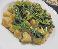 Gnocchi con cime di rapa