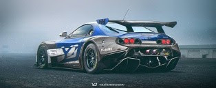 McLaren P1 GTR Aero Pack Installed on Toyota Supra Makes for a Devilish Mashup