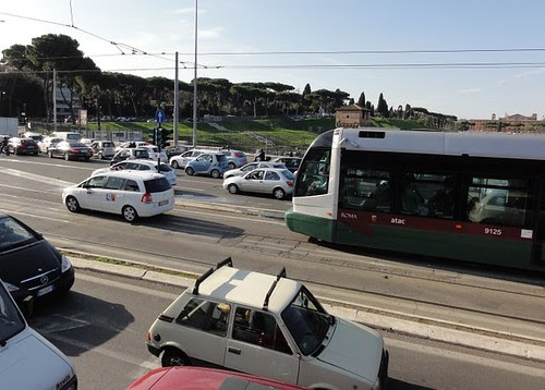Driving on the Tram Tracks