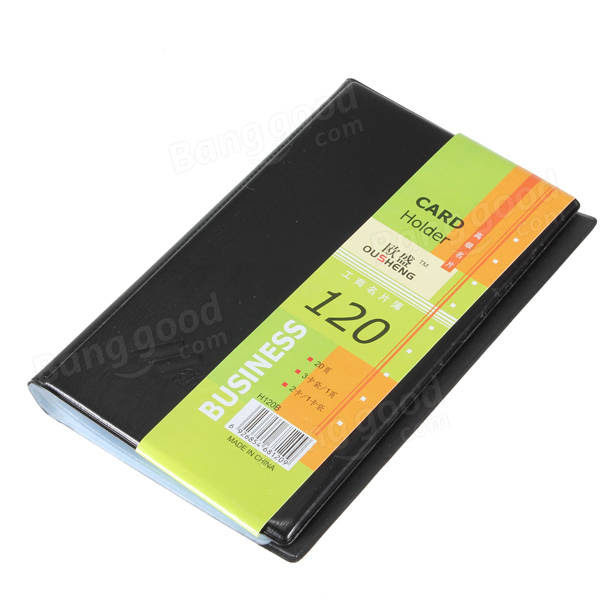 120 Cards Sheets Business Name ID Credit Card Holder Book