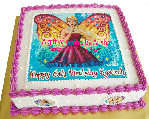 Birthday Cake Edible Image Barbie Ai-sha Puchong Jaya