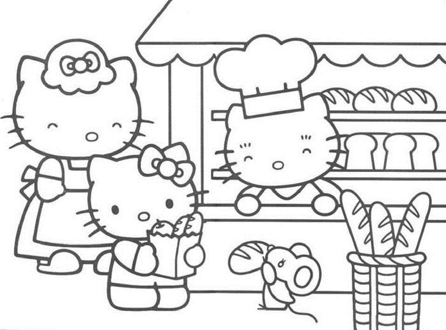 large hello kitty coloring pages download and print for free