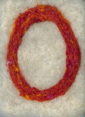 Alphabet ATC or ACEO Available - Needlefelted Letter O