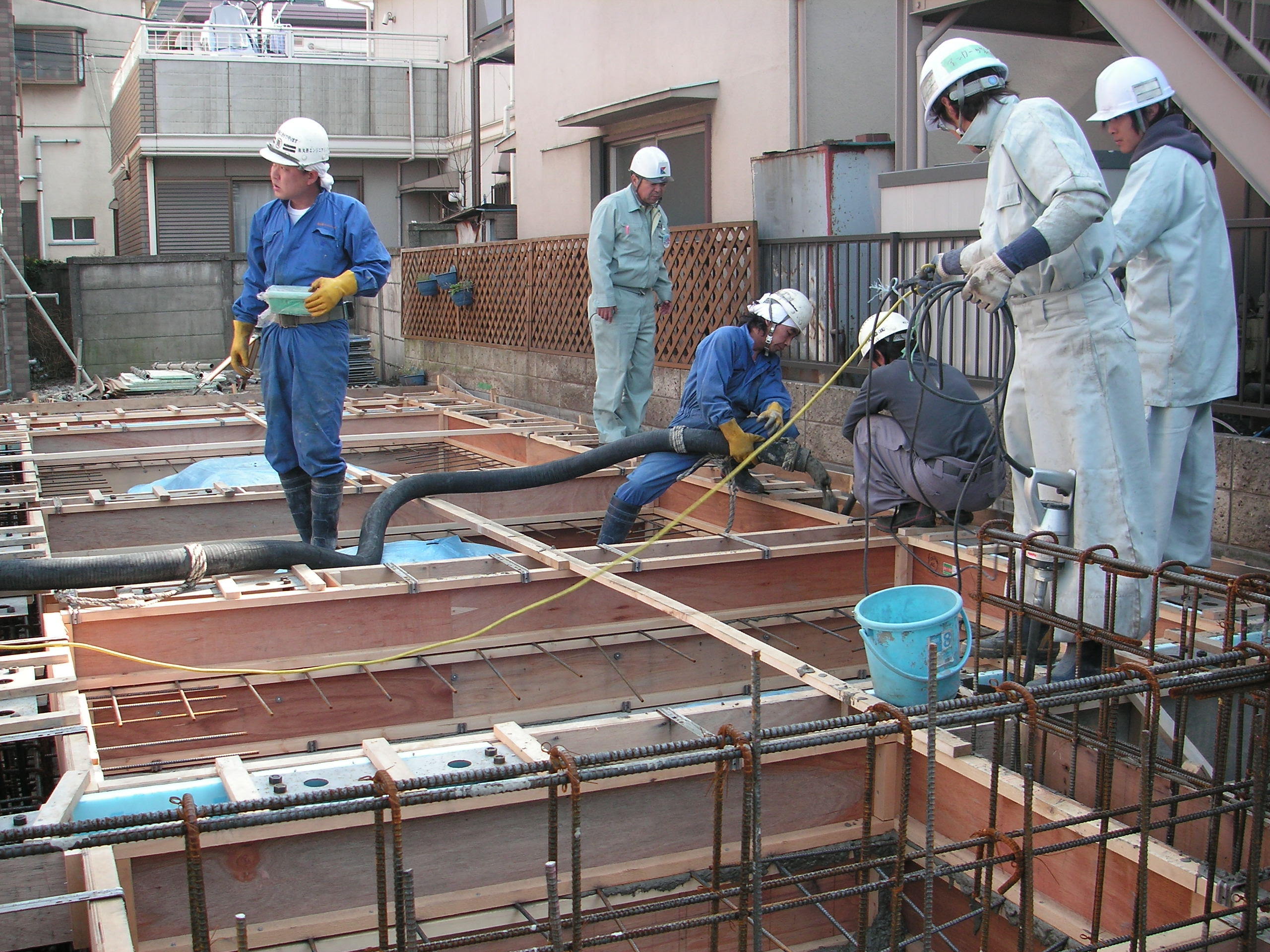 基礎コンクリート打設 住まいのエコロジーリフォーム