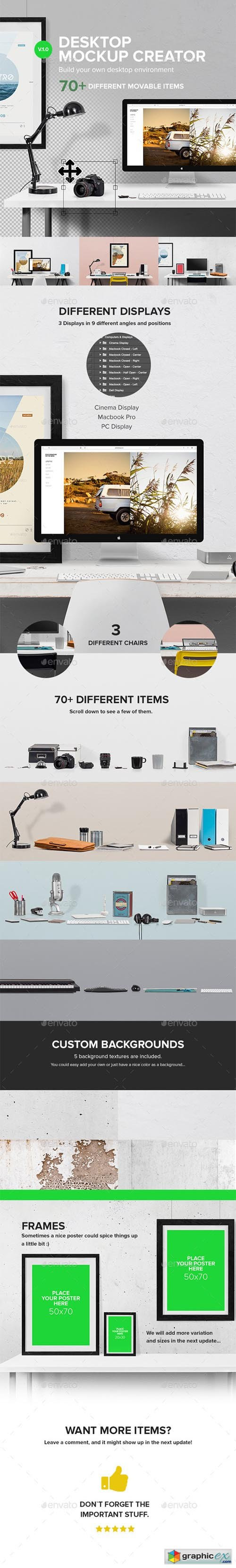 Download Desktop Mockup Creator » Free Download Vector Stock Image ...