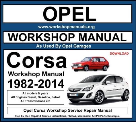 Download Opel Corsa C Repair Manual