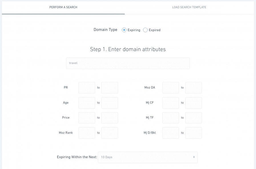 expiring domains