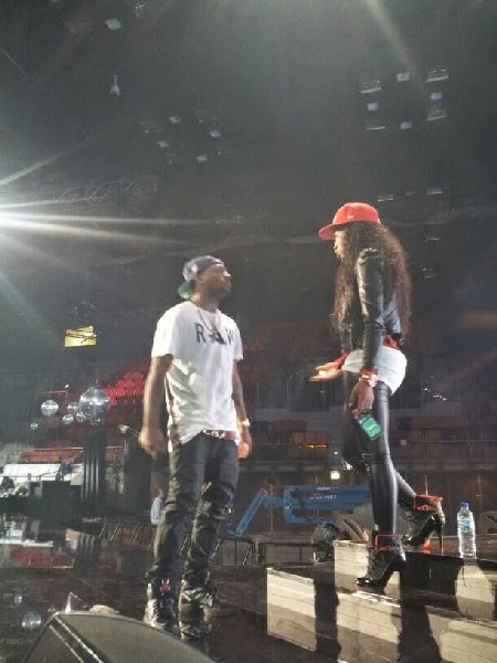 Davido akiwa kwenye maandalizi