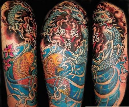 Fish Koi Tattoos Japanese Koi Fish Tattoos Design.Fish Koi Tattoos Meaning