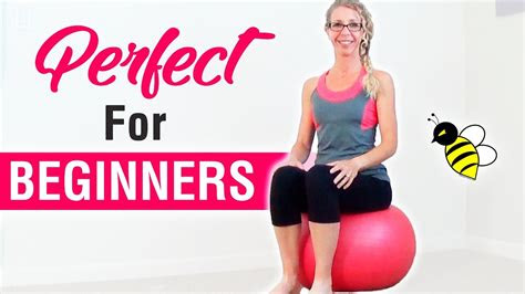 beginner core  minute stability ball workout