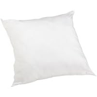 Perfect Fit 180 Thread-Count Cotton Euro Square Pillow, White