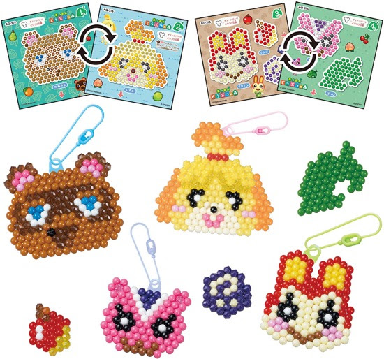 お水でくっつくビーズで作るドット絵がかわいい アクアビーズ あつまれ どうぶつの森 キャラクターセット が発売に そうさめも