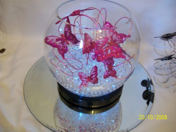 Butterfly centerpiece | Vasti's Quinceanera | Pinterest