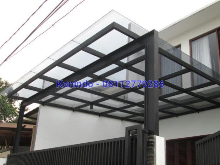 Konindo Harga Atap Canopy Kaca Tempered Laminated Minimalis