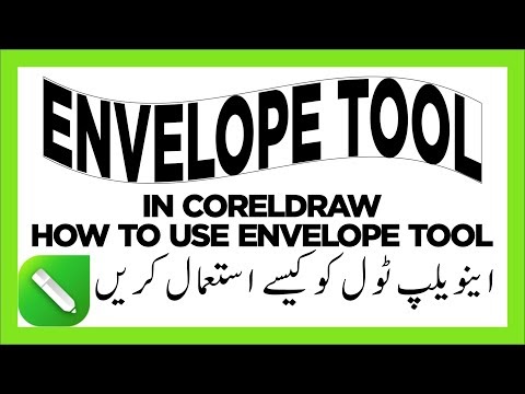 Coreldraw tutorial | How to use envelope tool in CorelDraw | Using envel...