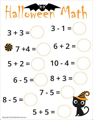  download kindergarten worksheets halloween maze pictures
