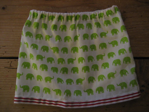 Wee elephant skirt, for a newborn baby girl