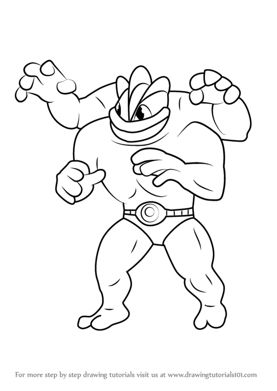 The best free Machamp coloring page images. Download from 14 free
