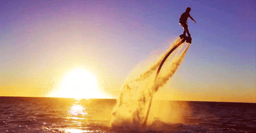 Flyboarding on Loch Auchenreoch